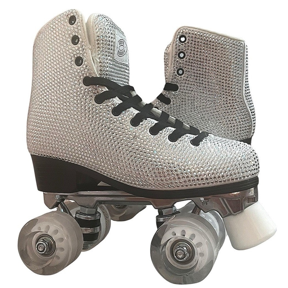 Steve Madden Woman SK8r Rhinestone Hightop Roller‎ Skates Size 6 - New w/o Box - Picture 2 of 16